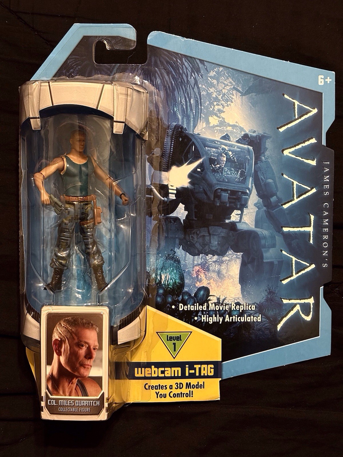 James Cameron’s 2009 Avatar Mattel Col. Miles Quaritch 3.75” Figure