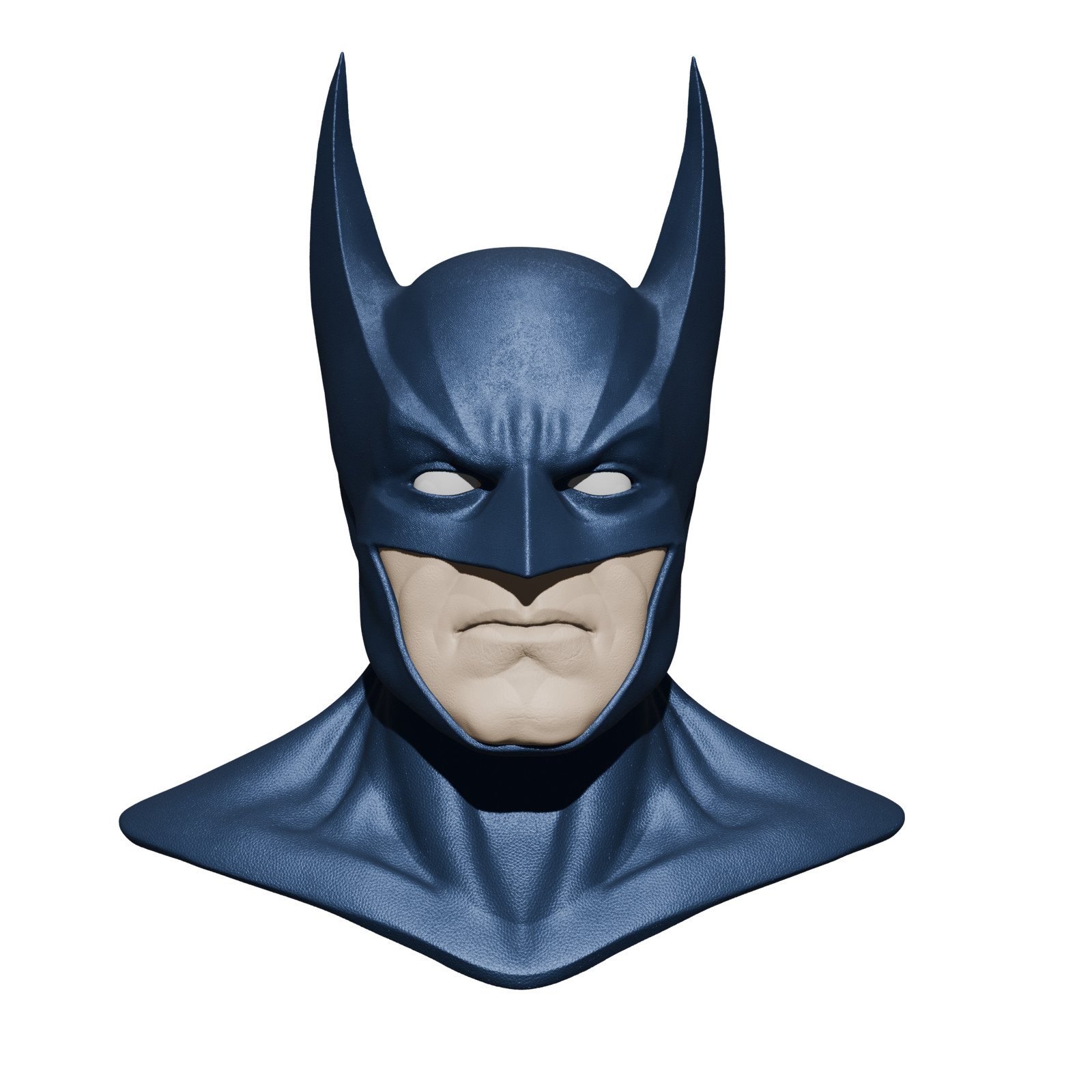 1/6 Scale Head Sculpt & Separate Collar: Dark Knight (Year One v2)