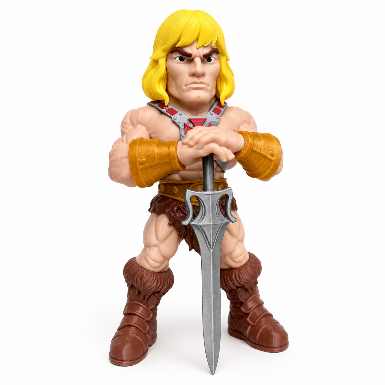 12&Prime; Stylized He-Man Inspired 3D Printed Figure – Custom Art Toy Collectible
