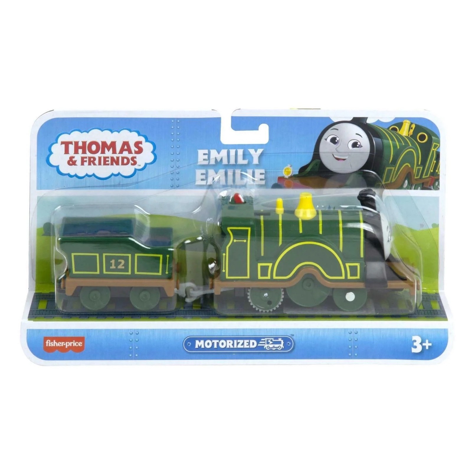 Thomas & Friends Motorized Toy Train Emily Battery-Powered Engine w/ Tender NEW