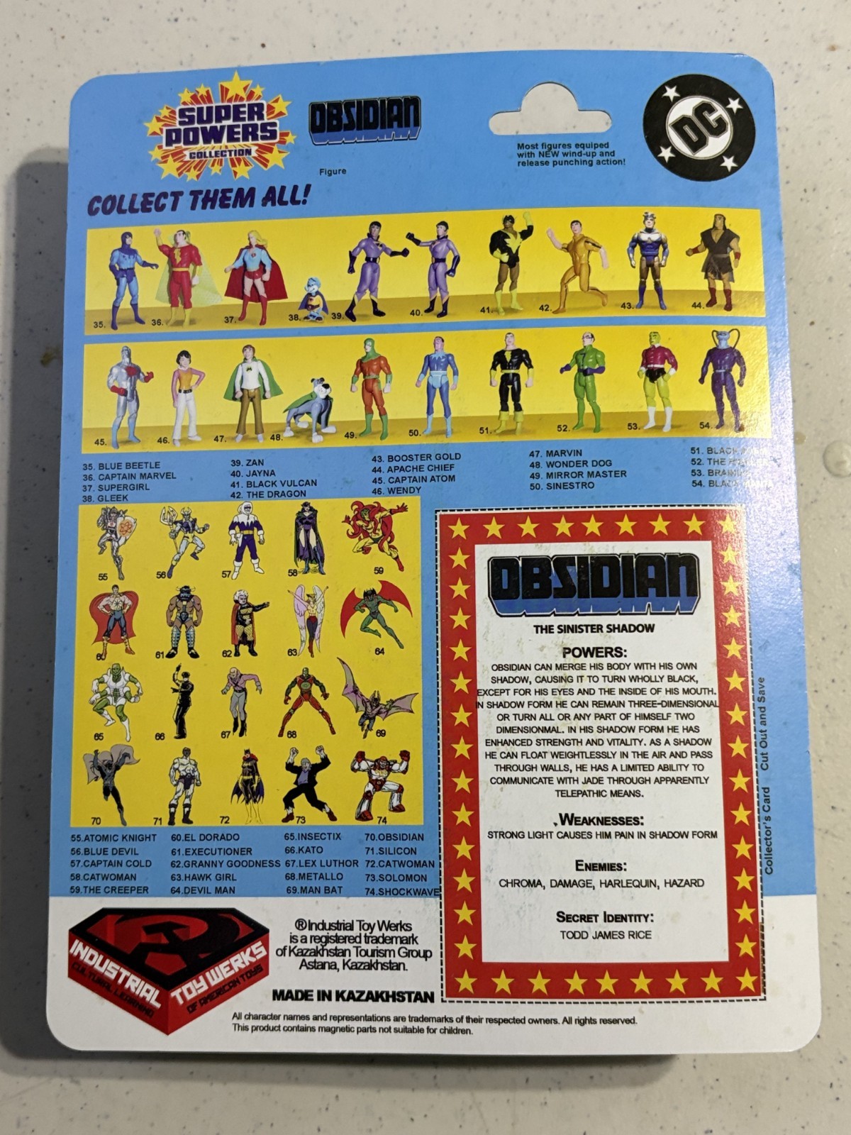 Obsidian Super Power by ITW Mint on Card