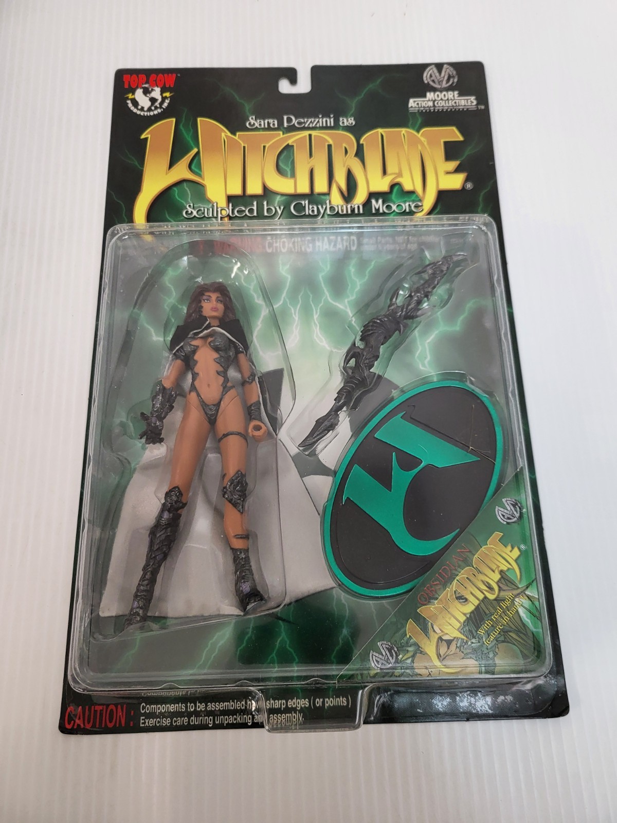 1998 Obsidian Sara Pezzini Whitchblade 6&Prime; Action Figure Moore Collectibles