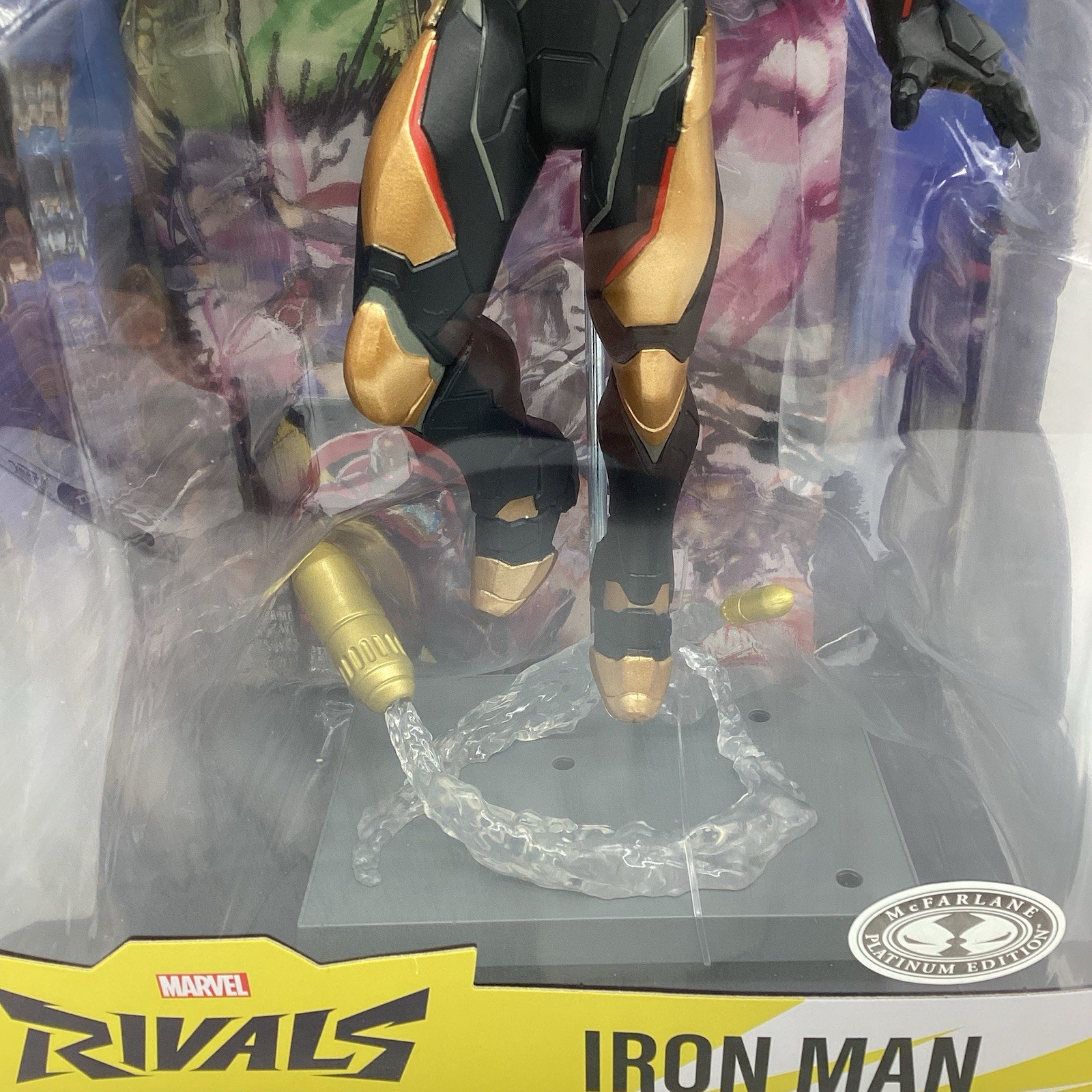 McFarlane Marvel Rivals Iron Man PLATINUM EDITION Black & Gold 1:6 Statue CHASE