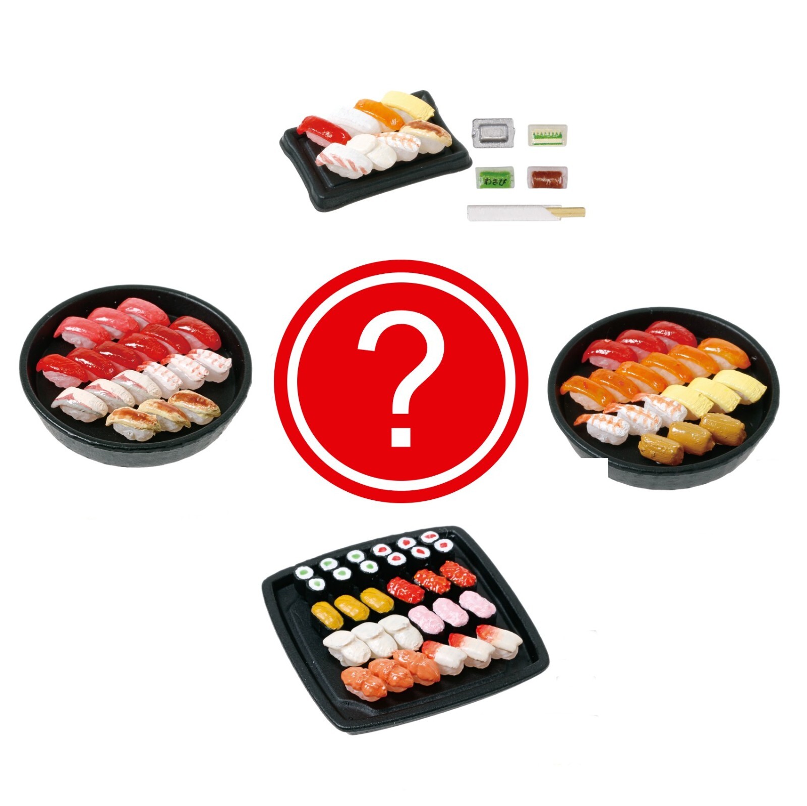 Random 1/12 Scale Sushi Diorama Prop Food 6&Prime; Action Figure Dollhouse Accessory