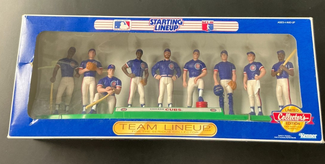 1989 Starting Lineup Collector&rsquo;s Limited Edition CHICAGO CUBS Team Lineup NIB