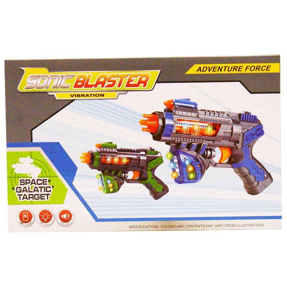 Light Up Space Infinity Blaster Toy Gun Pistol w/ Flashing Light Sound Kids Gift