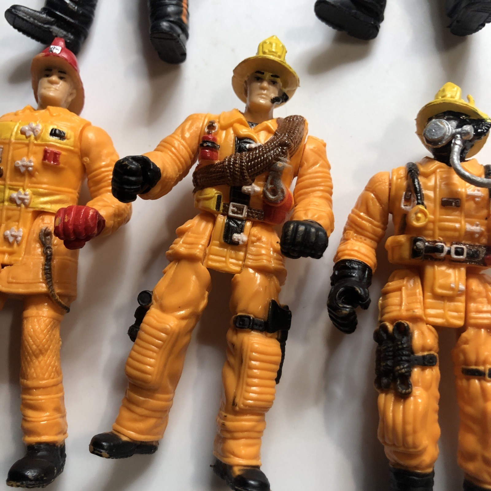 Chap Mei Firefighter Action Figure Fire Fighter 3.75” Figurine Design Fire Lot 5