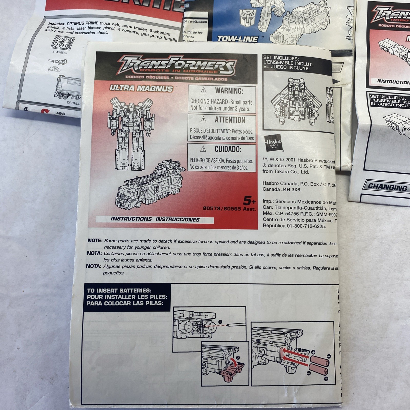 Transformers INSTRUCTIONS Booklets MANUALS Alternators ARMADA LOT Of 14 Vintage