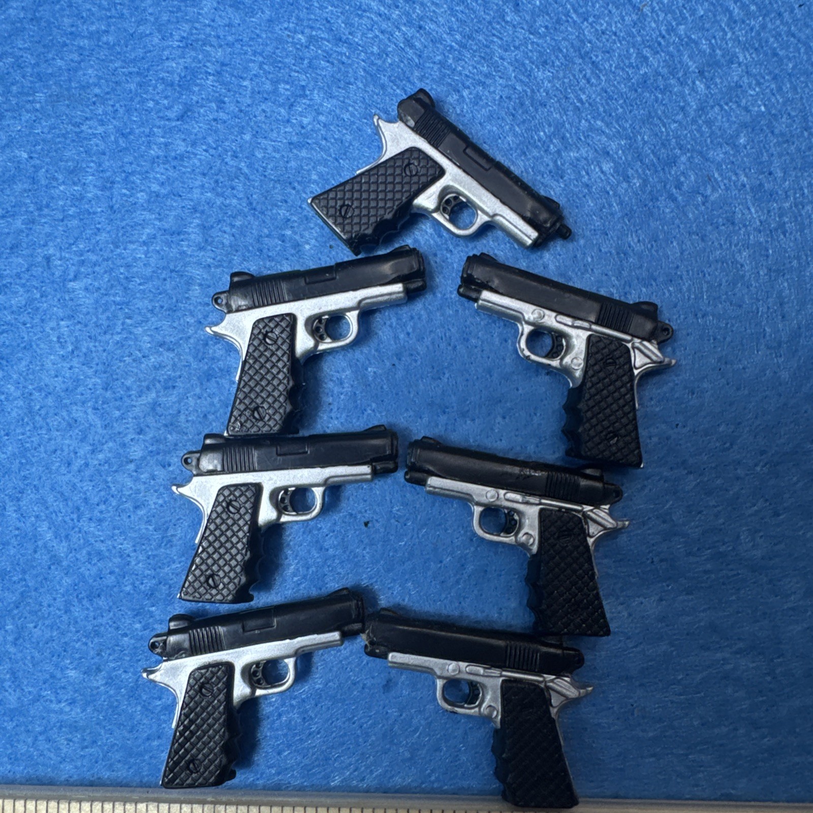 12&Prime; ACTION FIGURE ACCESSORIES – 1/6 – WEAPONS – AUTOMATIC PISTOLS – LOT OF 7