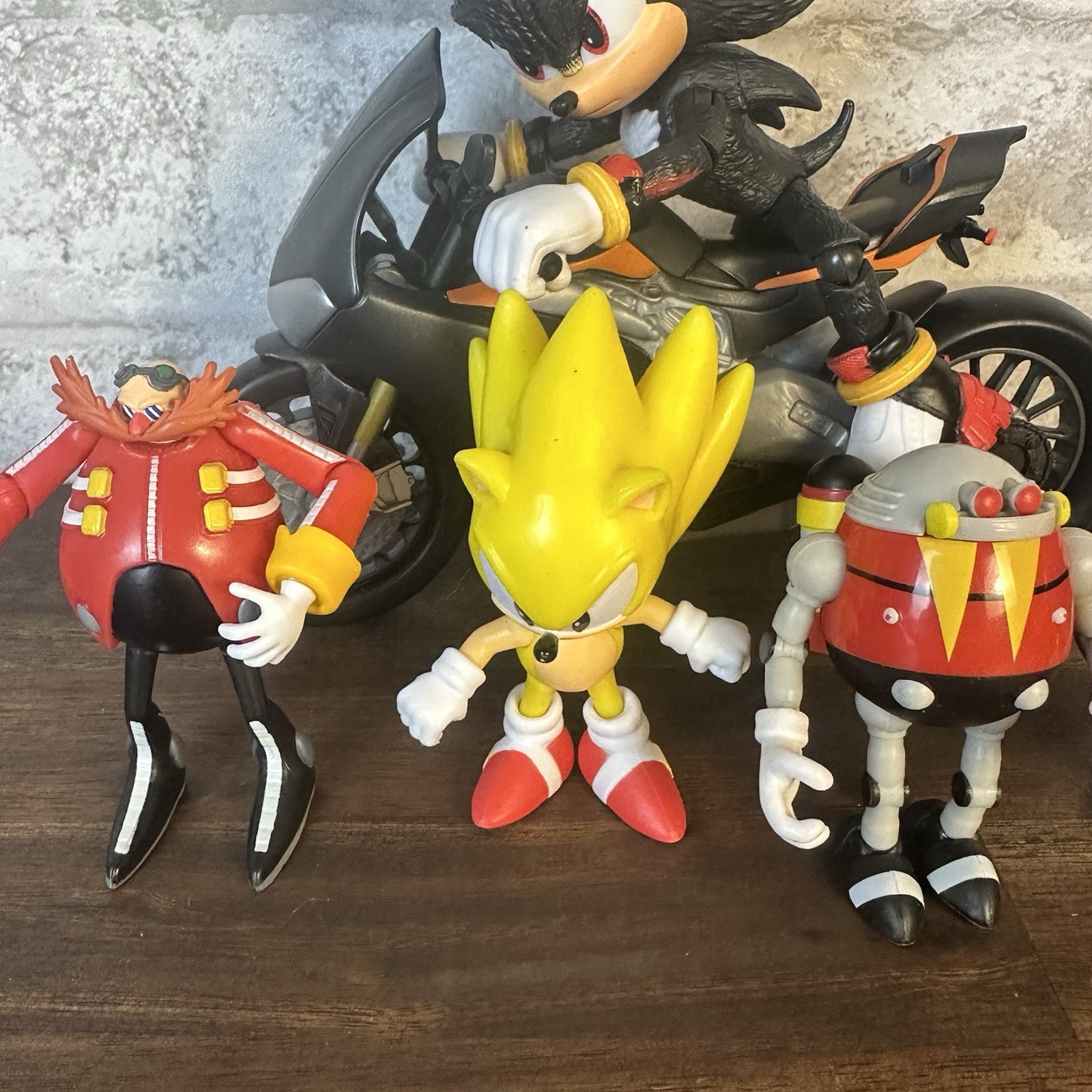 Sonic the Hedgehog 3 (2024) SHADOW 5&Prime; Figure & Mototcycle Mixed Lot 4867