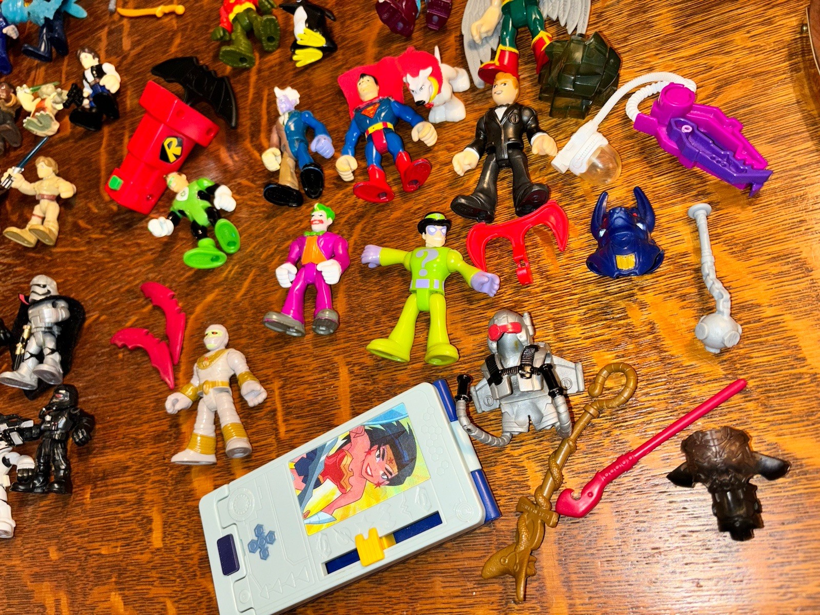 Playskool Hasbro Action Figures Star Wars Marvel DC Toy Lot Of 38+ Accessories
