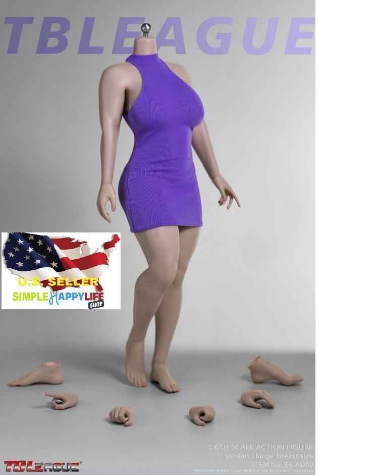 PHICEN TBLeague TB-AD02 1/6 Female Suntan Large Bust Fullness Figure Body ❶USA❶
