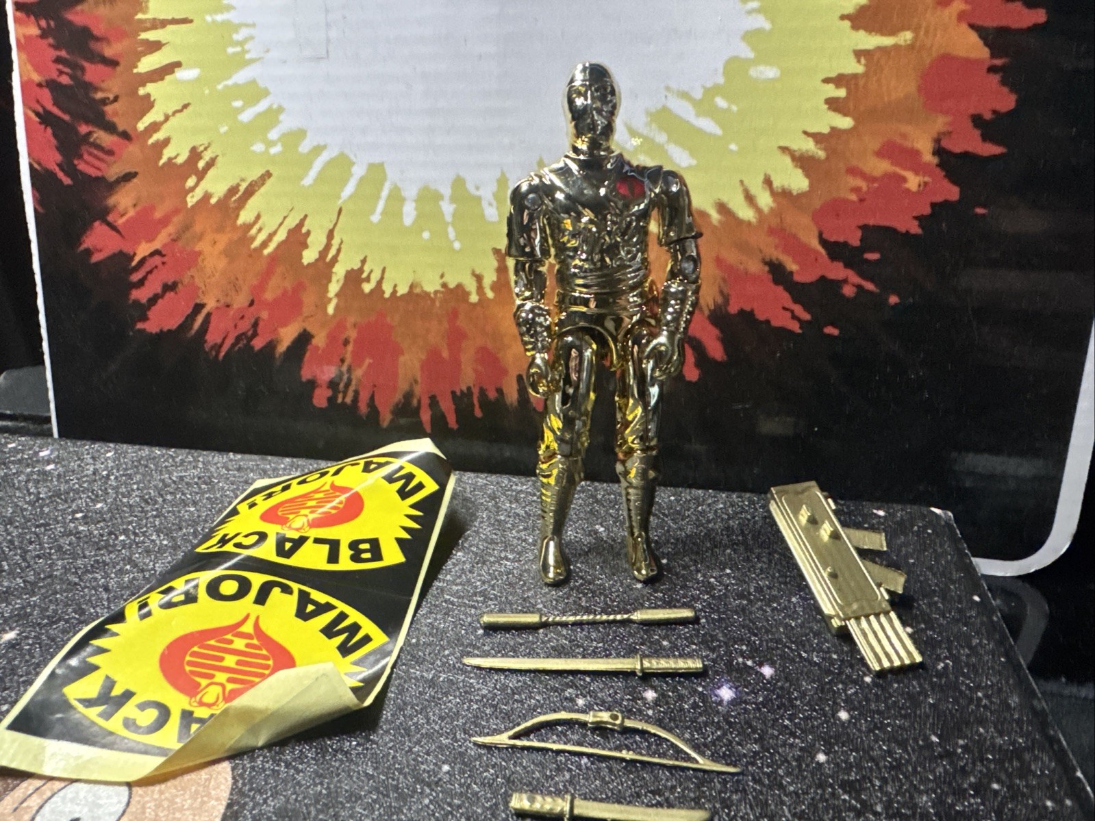 Cobra Storm Shadow Black Major Forever GI Joe Gold