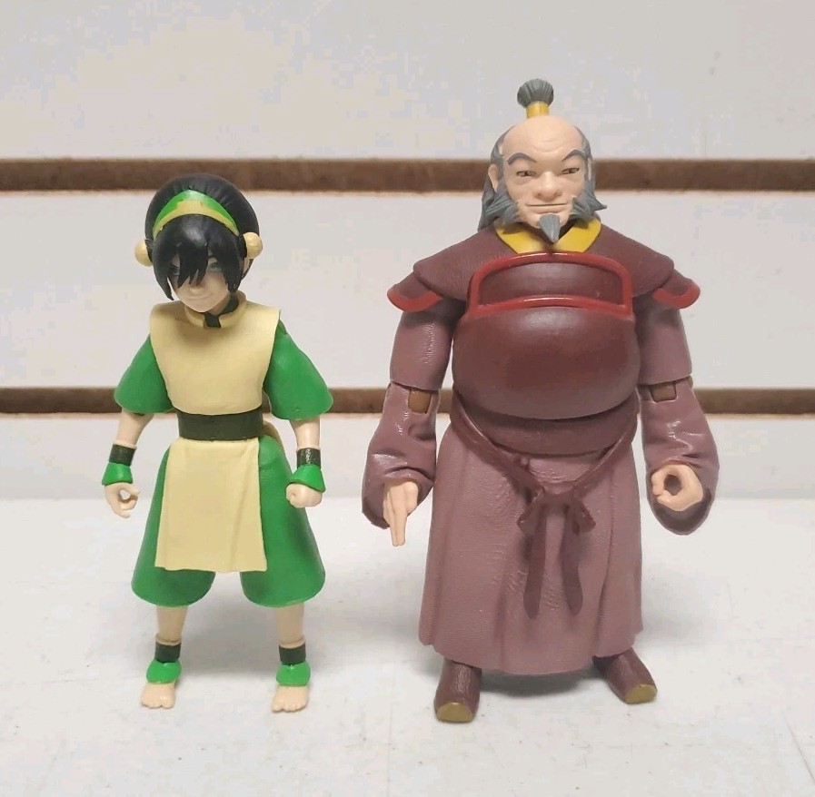 McFarlane Toys – Avatar: The Last Airbender Toph Beifong & Uncle Iroh Figure Lot
