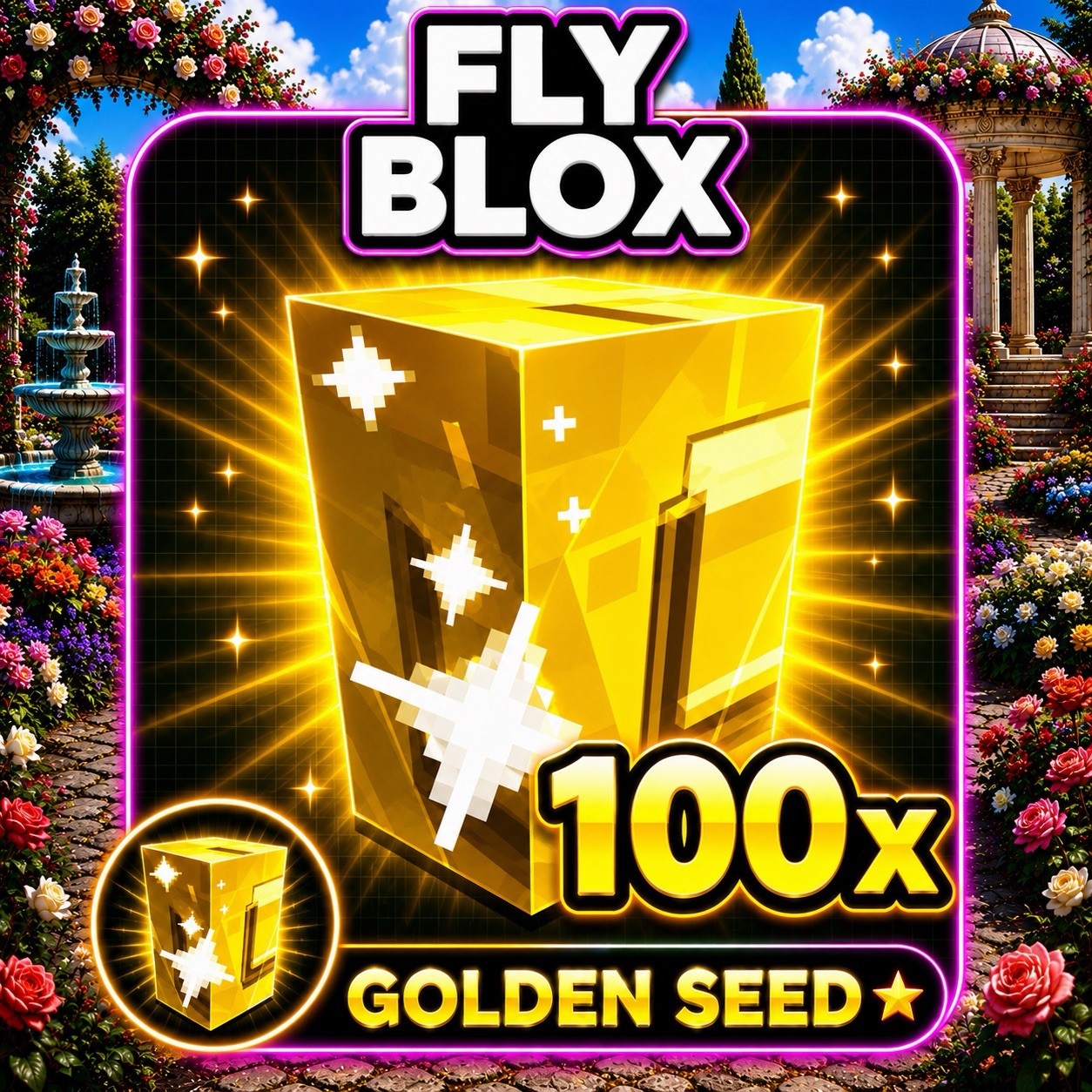 Grow A Garden 2 | Gold Seeds x100 🚚 10 Minute Delivery 🚚