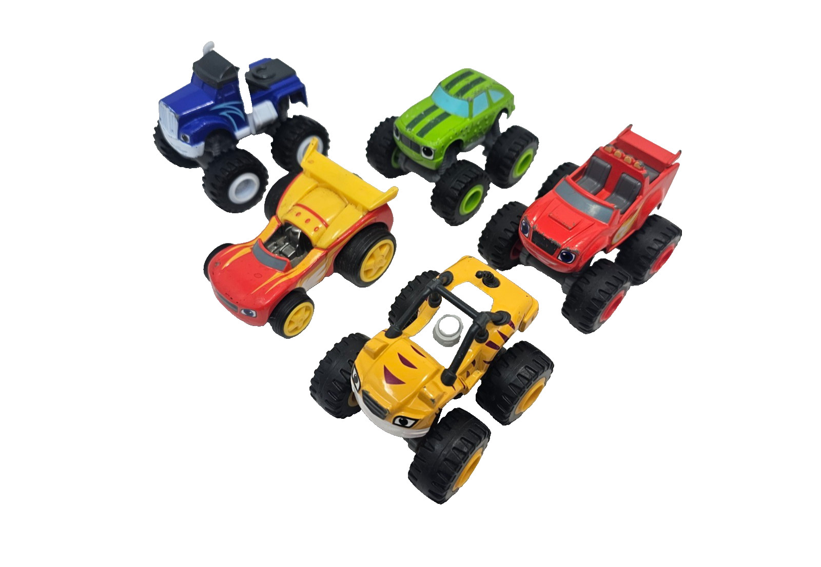 Fisher Price Blaze and the Monster Machines Diecast Toy Vehicle Lot of 5 Stripes