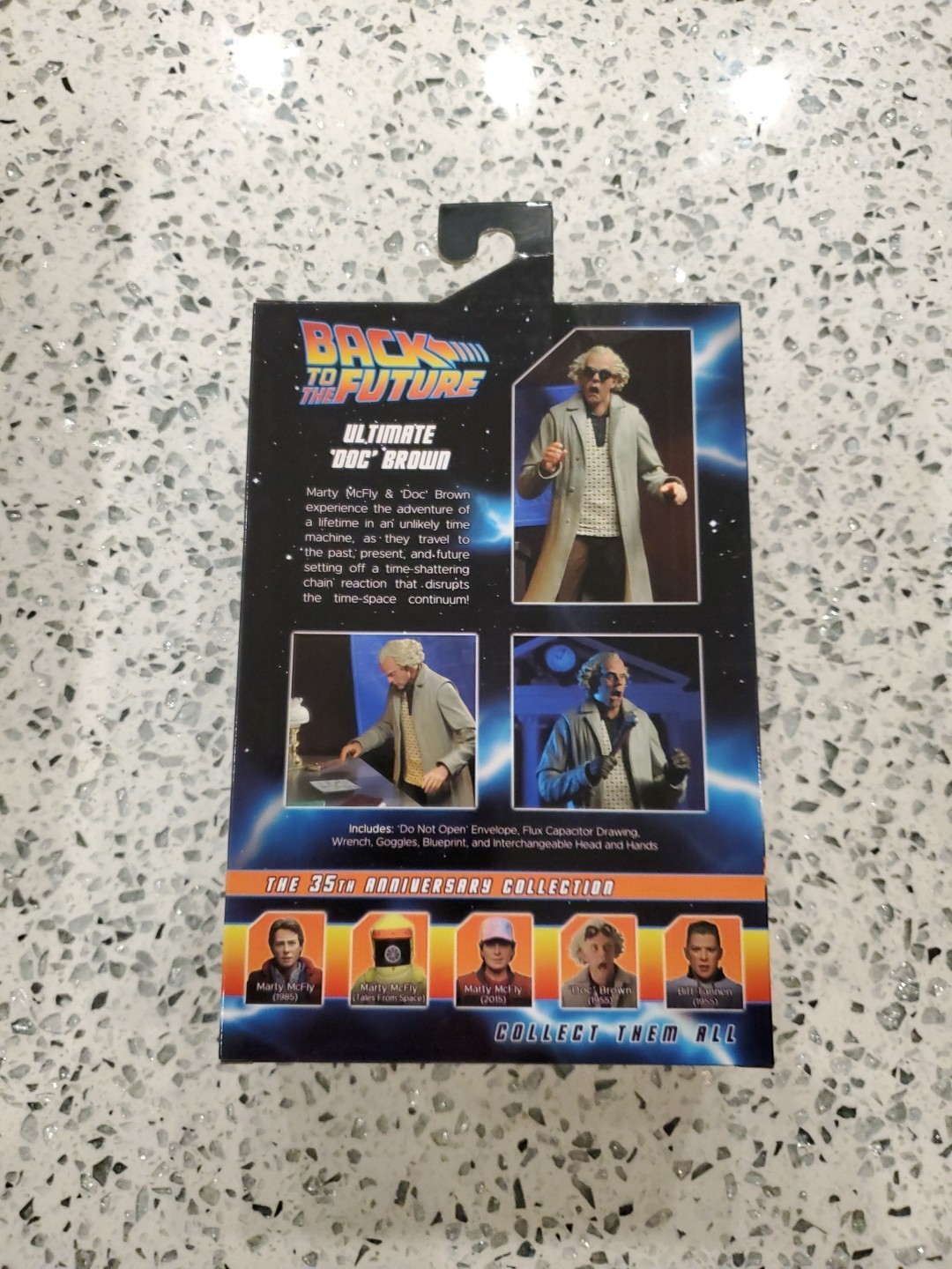 NECA Back To The Future 35 Exclusive Ultimate Doc Brown New Factory Sealed