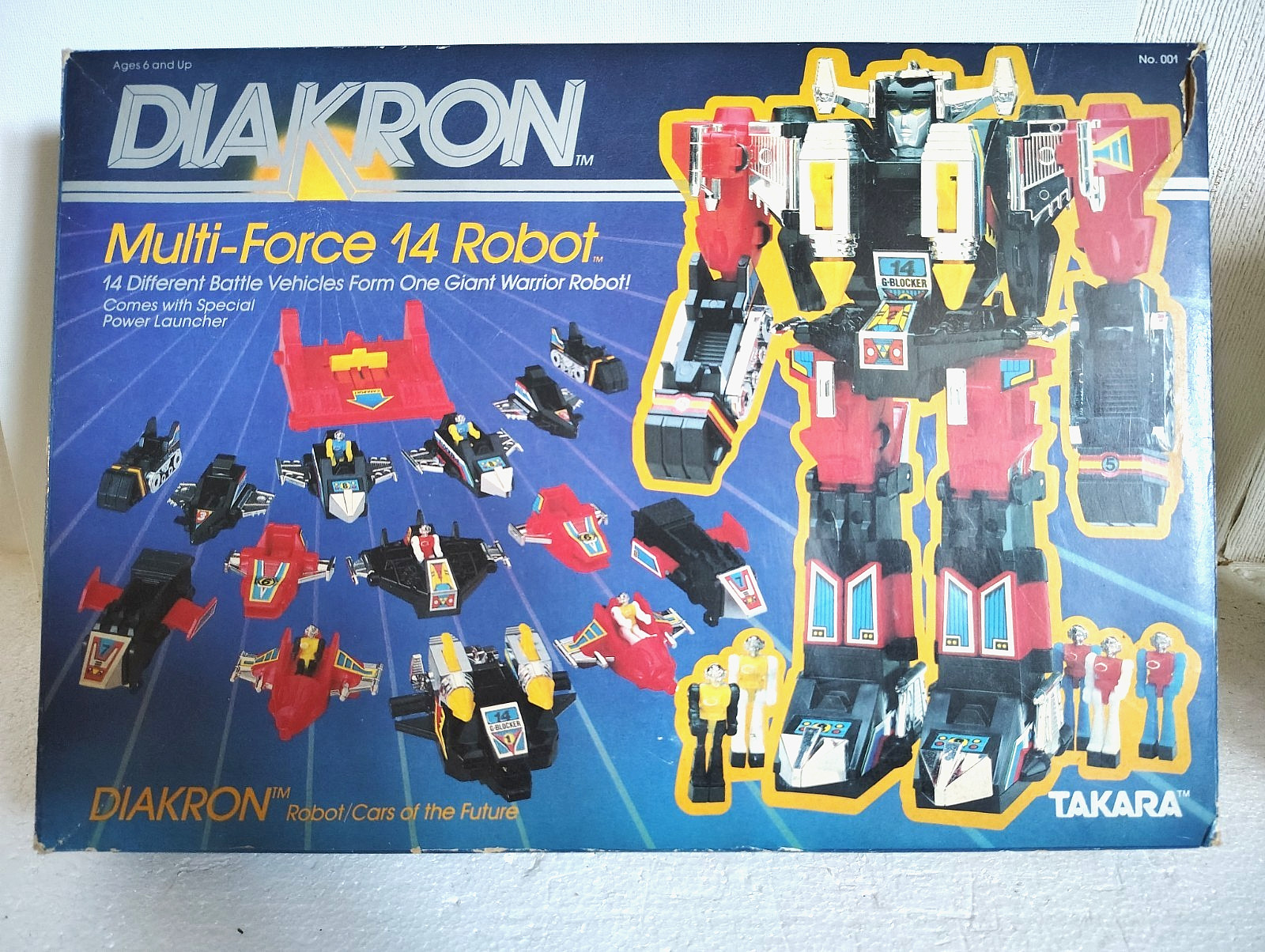 1983 TAKARA DIAKRON MULTI-FORCE 14 ROBOT WITH ONE PILOT