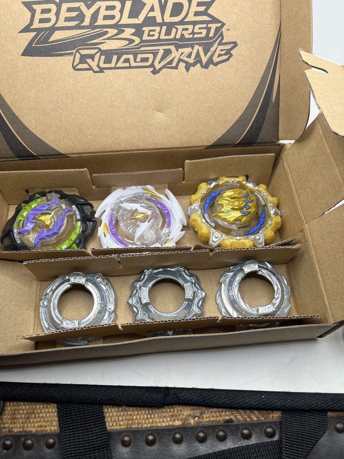 Beyblade Burst QuadDrive Quantum Pulse 3-Pack Hasbro F3340 Brand New