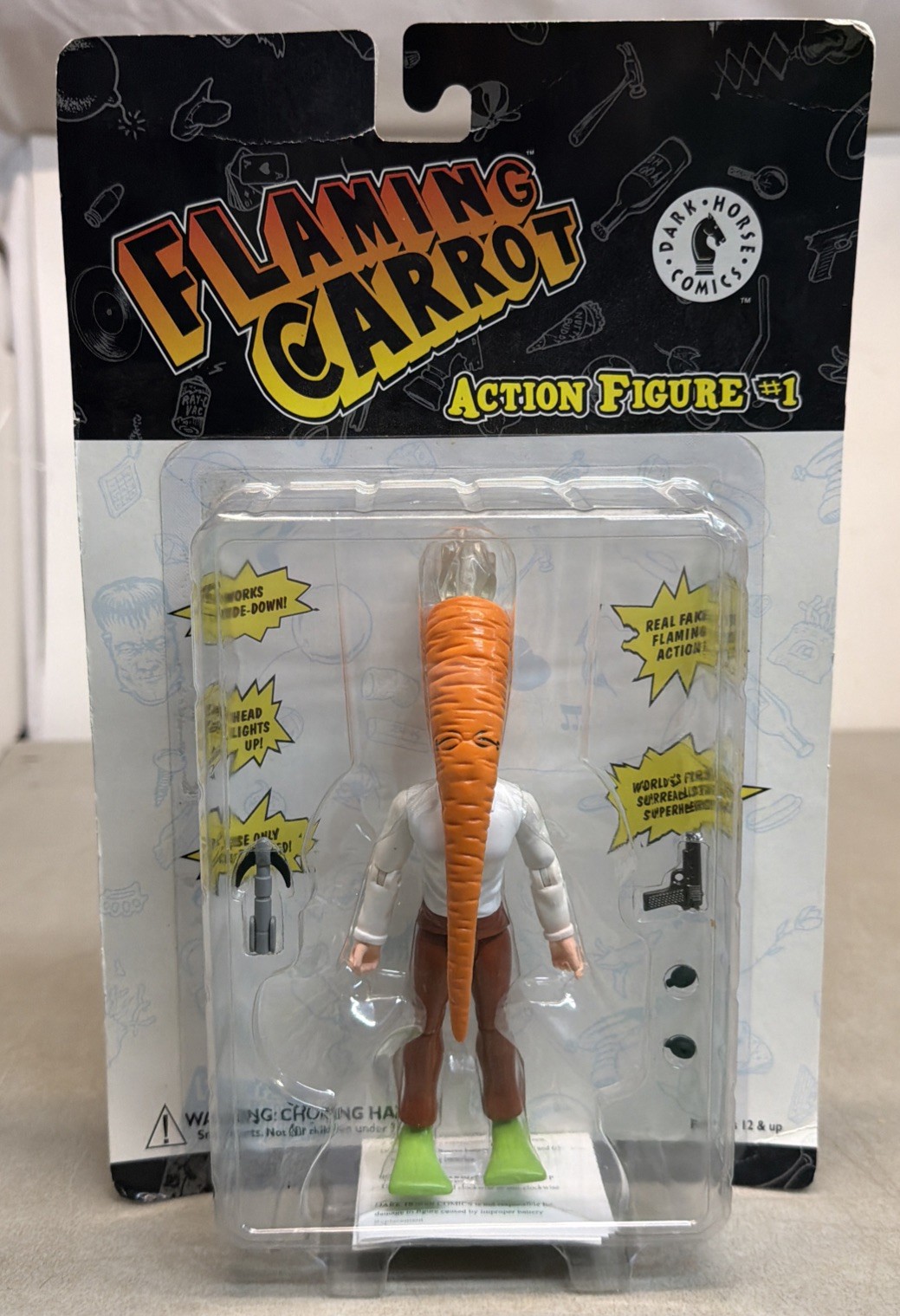 Vintage Flaming Carrot Action Figure Dark Horse Comics 1999 New In Box