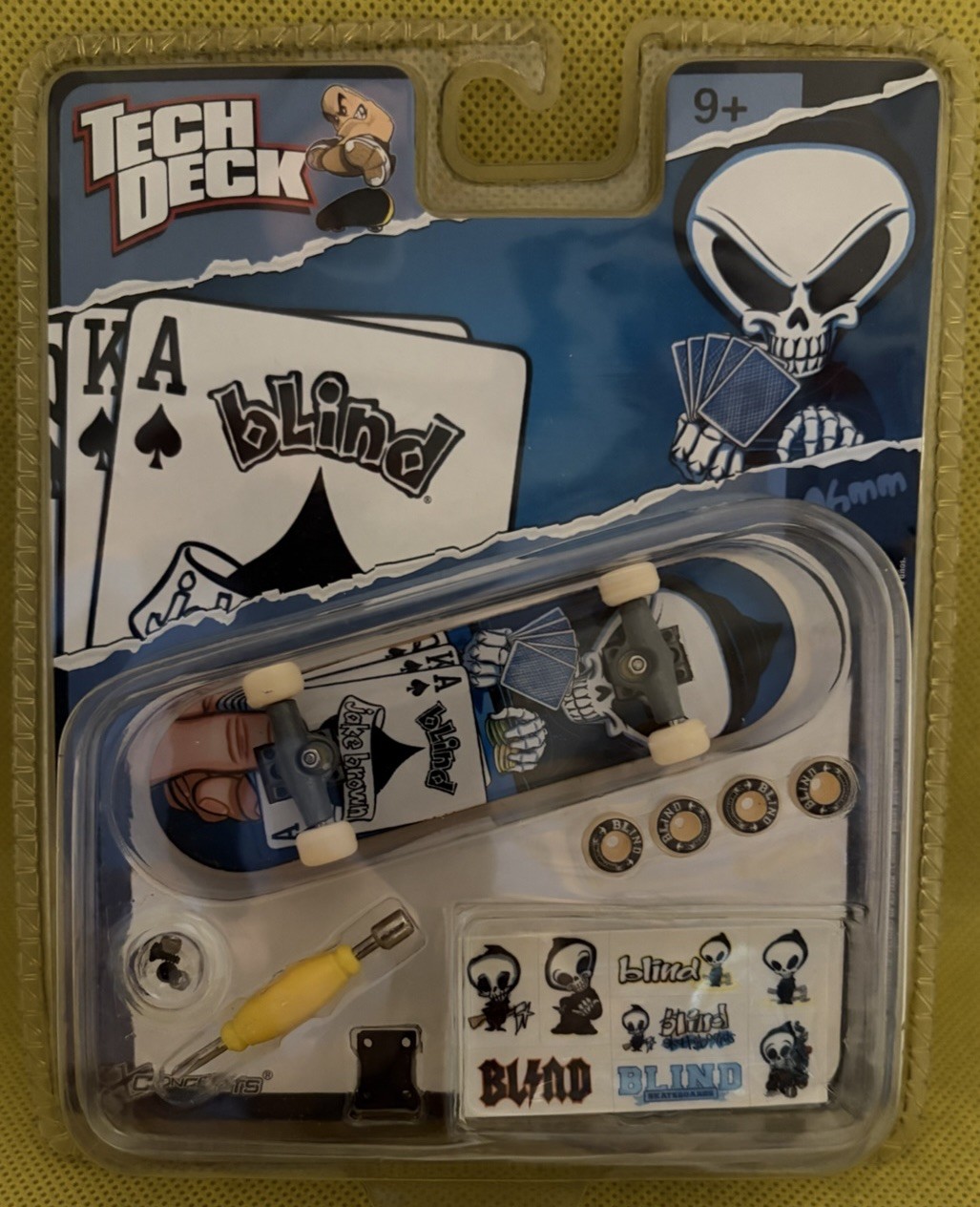 Tech Deck Blind Jake Brown Fingerboard RARE Ace Cards Skateboard Single Vintage