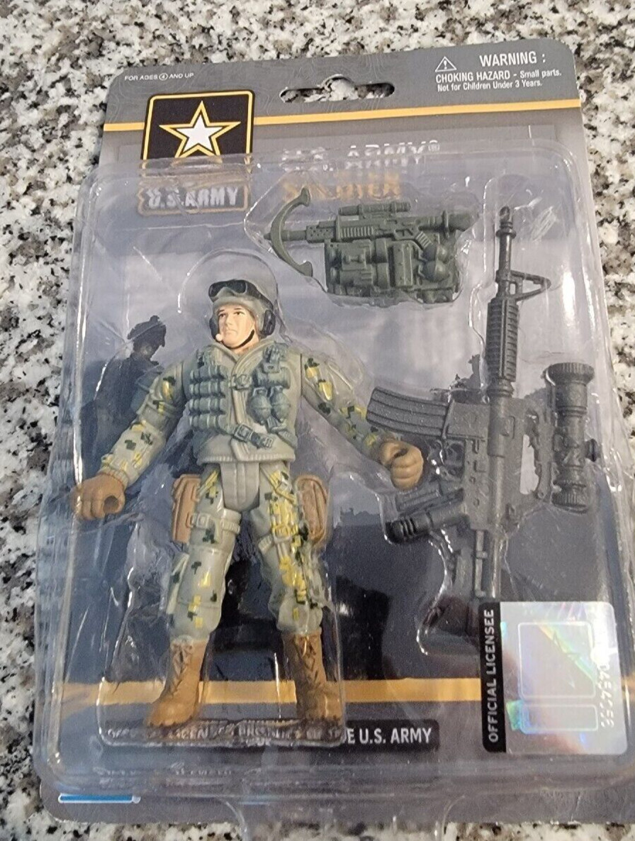 U.S. Army Soldier Action Figure 3 3/4 Inches Poseable Army Figure. NEW in Box