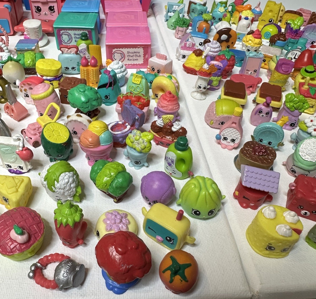 Huge Shopkins Mixed Lot 361 Pieces 250+ Figures Happy Places Shopville Furniture