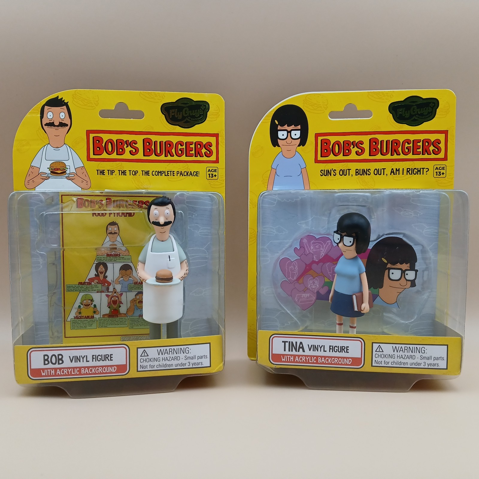 Bob’s Burgers Fly Guys Figures Lot Bob & Tina CultureFly New Sealed Set