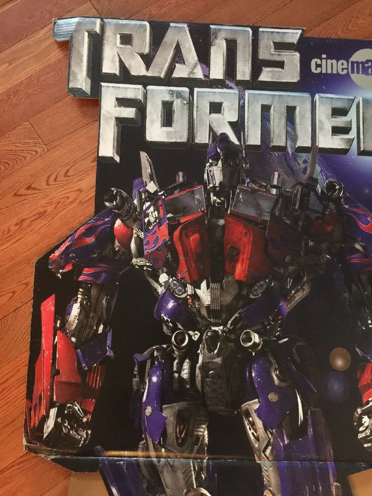 HBO Generation 1 Transformers OFFICAL CINEMAX CARDBOARD STANDEE UNUSED -PRIME
