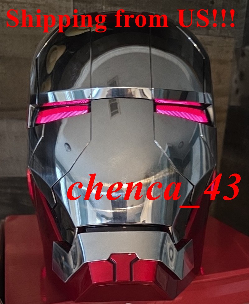 New US Stock!!! Autoking Iron Man Helmet MK5 1/1 Voice/Remote/Touch Control Mask