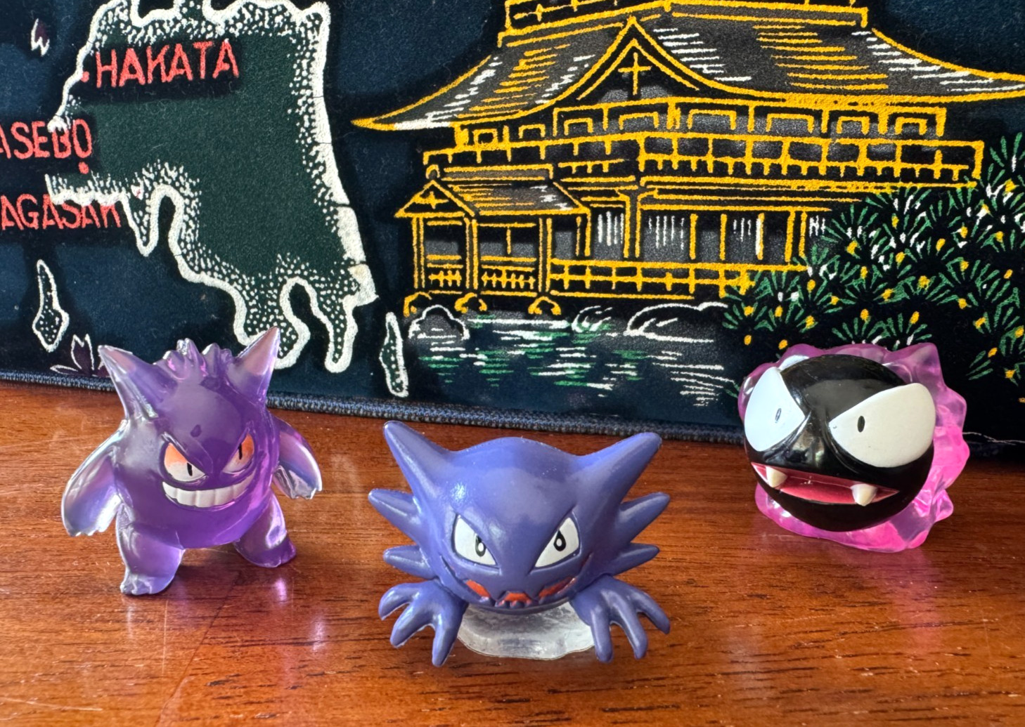 Rare Gengar, Haunter & Gastly Collector&rsquo;s Set – All approx 1.25&Prime; – Used but EX