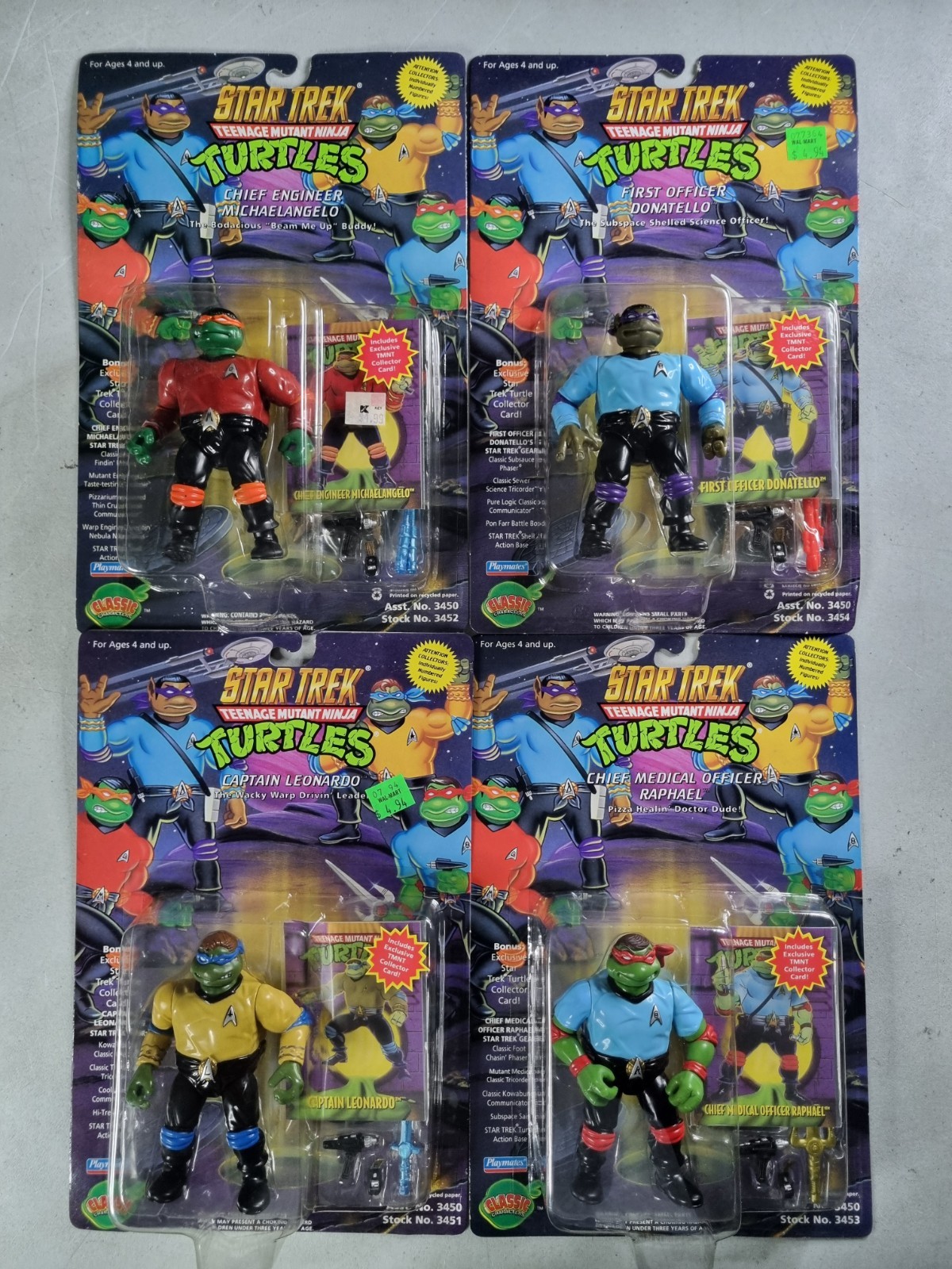 Star Trek 1994 Teenage Mutant Ninja Turtles Complete Set New Sealed