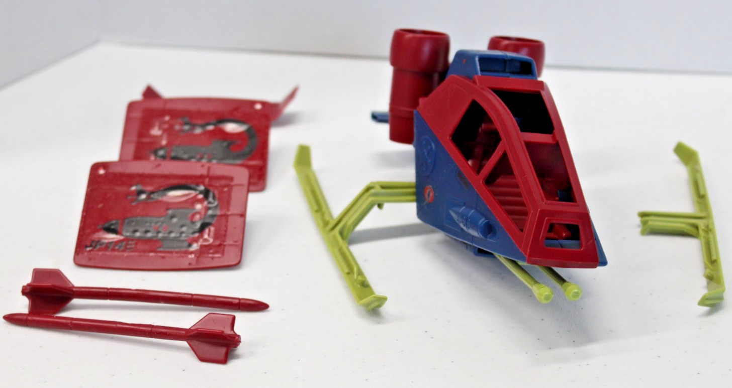 1986 GI Joe G.I. Joe Dreadnok Air Assault VTOL Jet Sears Lot Broken