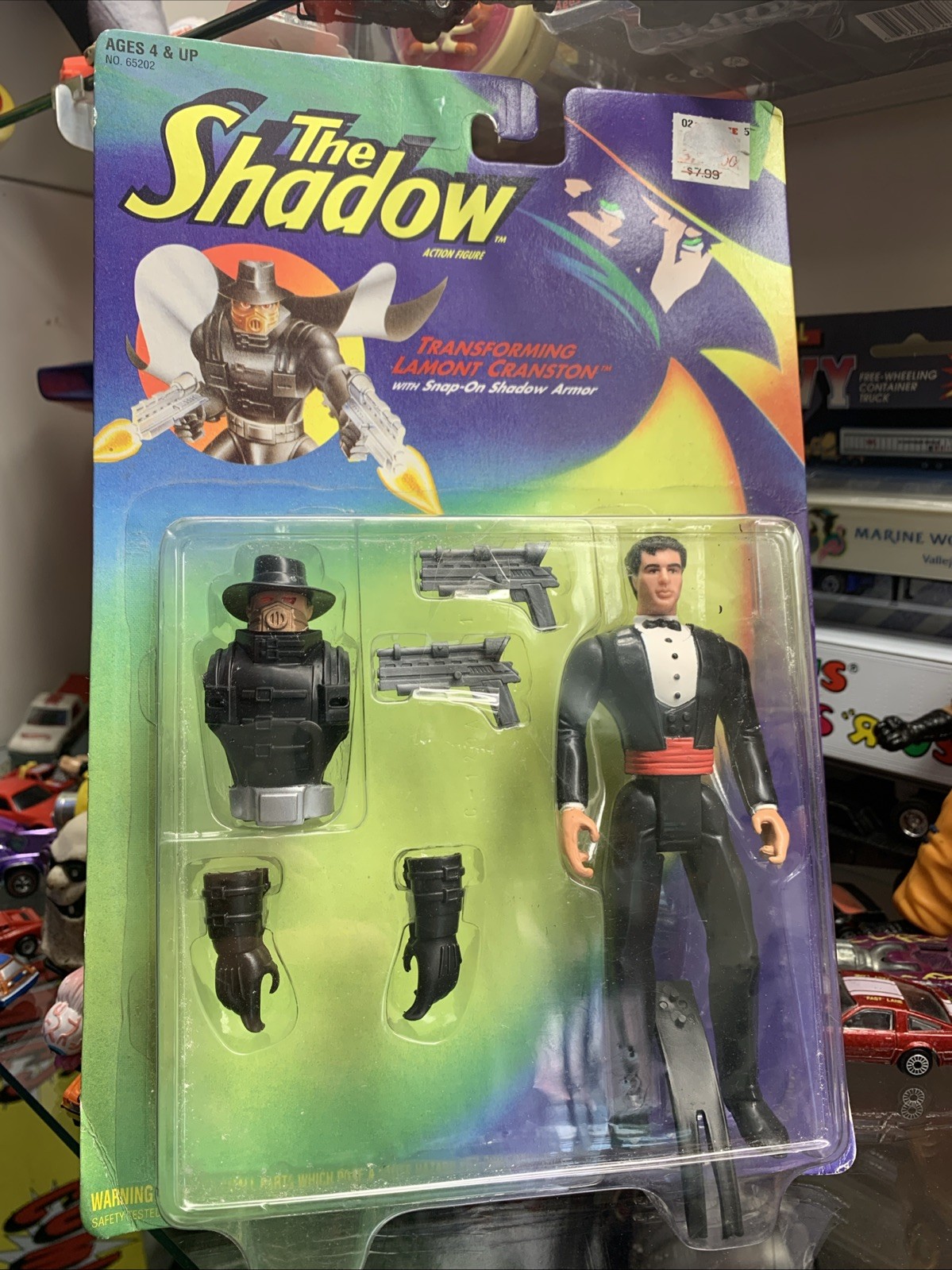 The Shadow Transforming Lamont Cranston Action Figure, 1994 Kenner