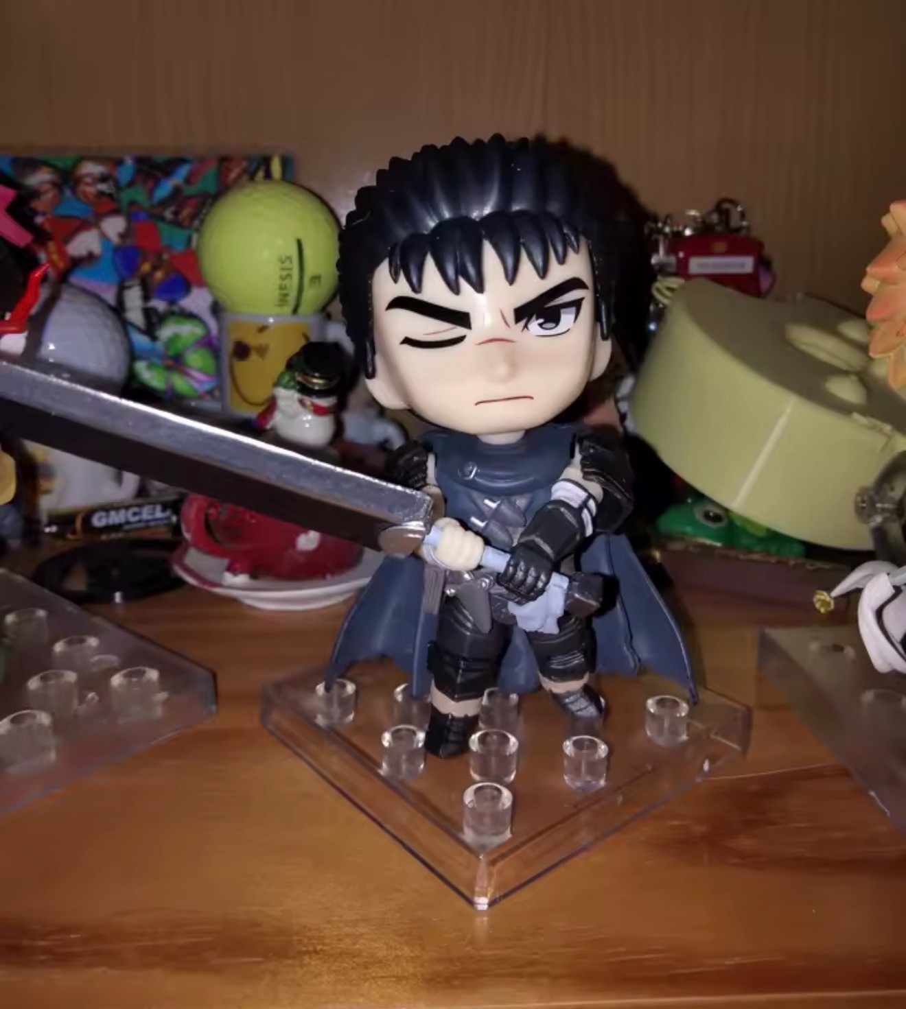 Berserk Q Version Guts Action Figure #2134 Black Swordsman Sword Wind Legend