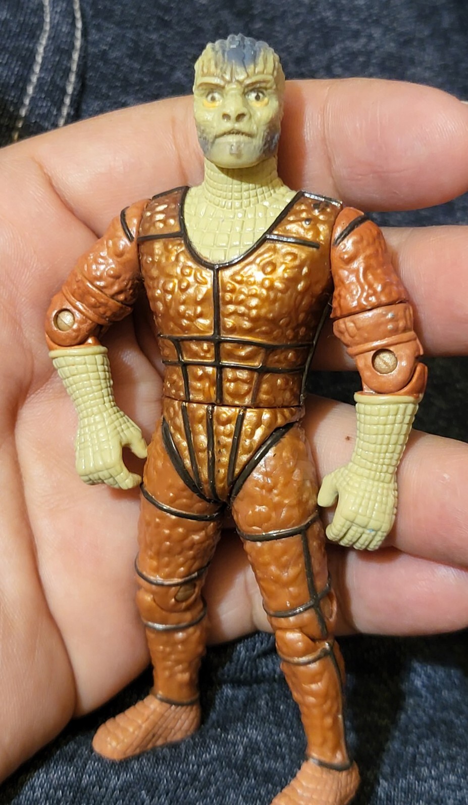 Vintage Star Trek Deep Space Nine 1995 Tosk Reptilian Alien 5&Prime; Toy Playmates C86