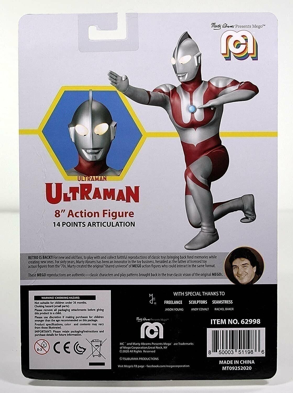 Ultraman Action Figure 8&Prime; Mego Sci-Fi *MINT & Free Shipping in a Box*