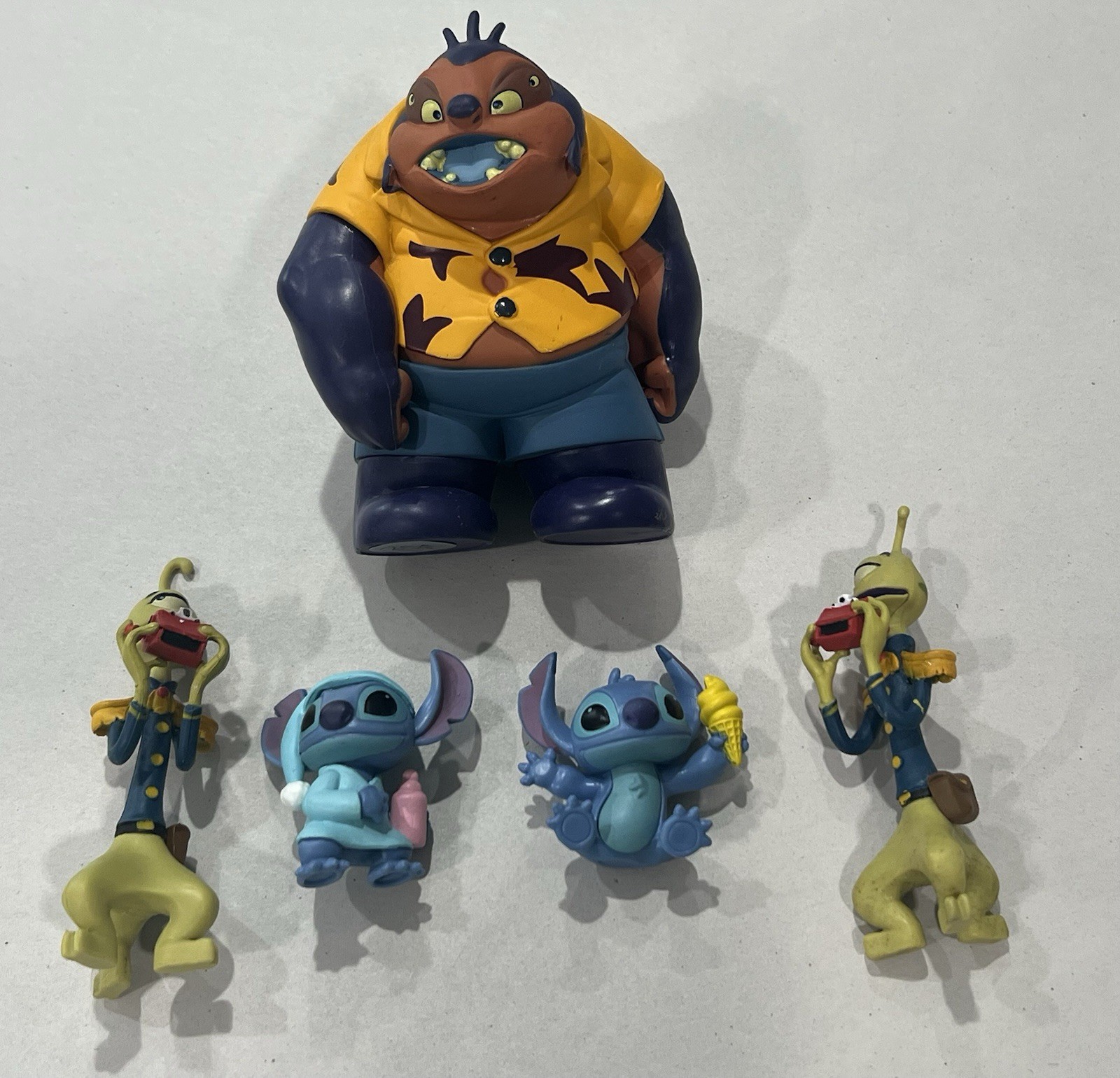 Disney Lilo & Stitch Jumba Jookiba Evil Genius Alien PVC Figure Cake Topper Lot