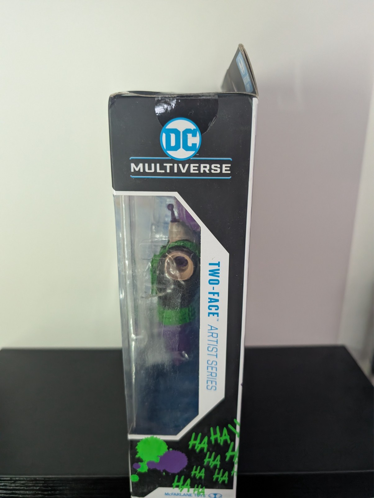 Mcfarlane DC Multiverse Jokerized Two-Face The Dark Knight Artist Series 7&Prime; Gold