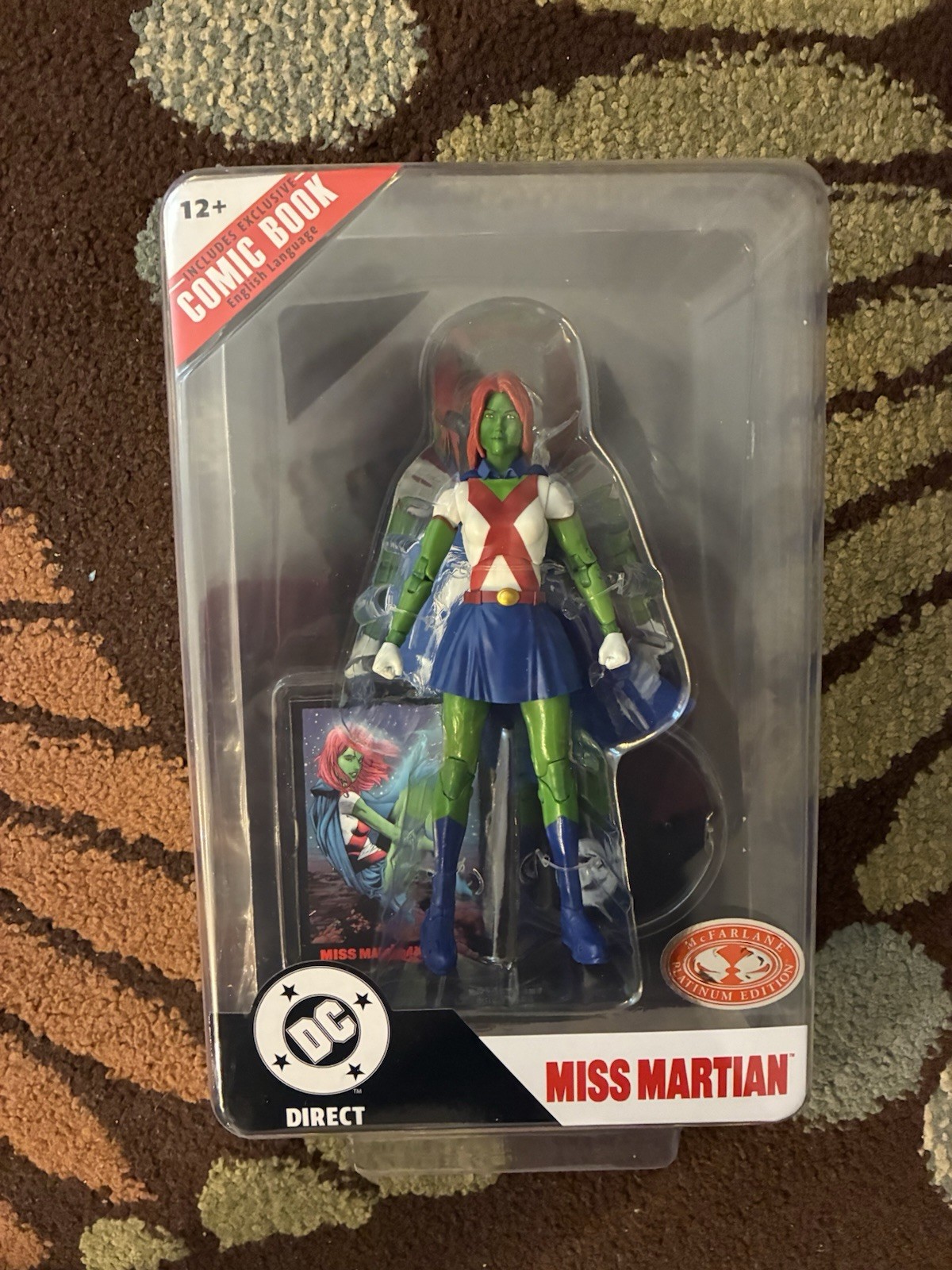 DC Direct Mcfarlane Miss Martian Platinum Edition Page Punchers w/Teen Titans 41