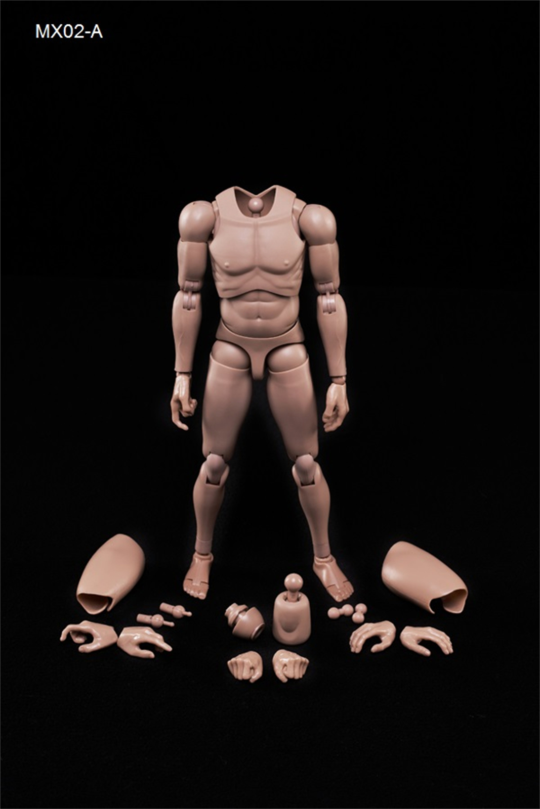 1/6 MX02-A European Male Muscle Body Flexible Man Action Figure