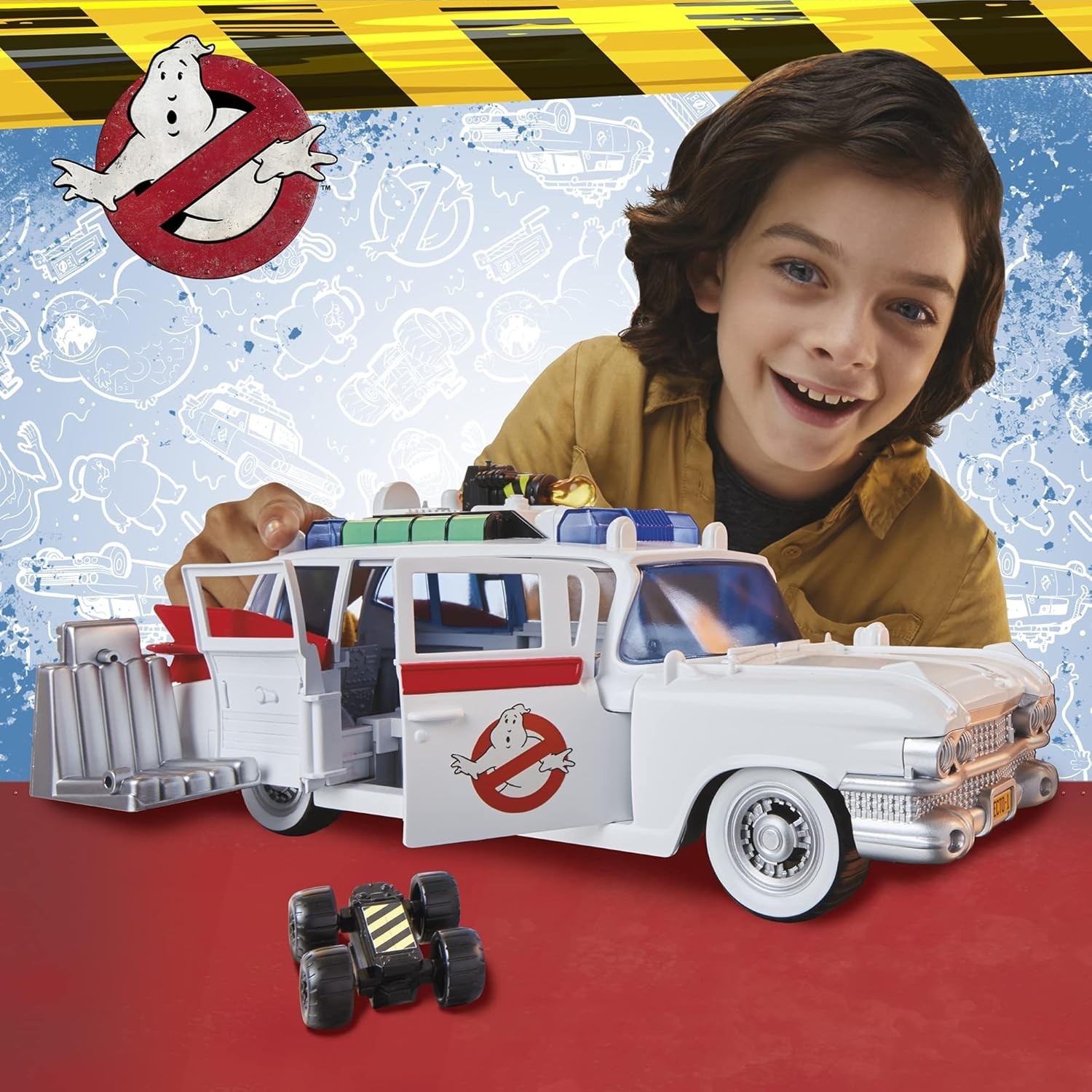 Interactive Ecto-1 Playset for Kids – Complete with Blaster and Accessories