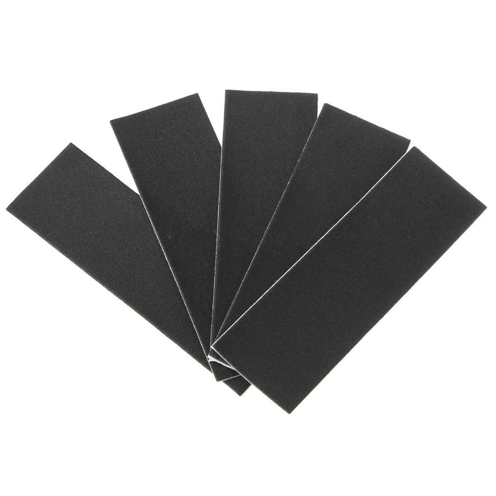 12pcs Self-Adhesive Wooden Fingerboard Deck Grip TapeStickers Skateboard E