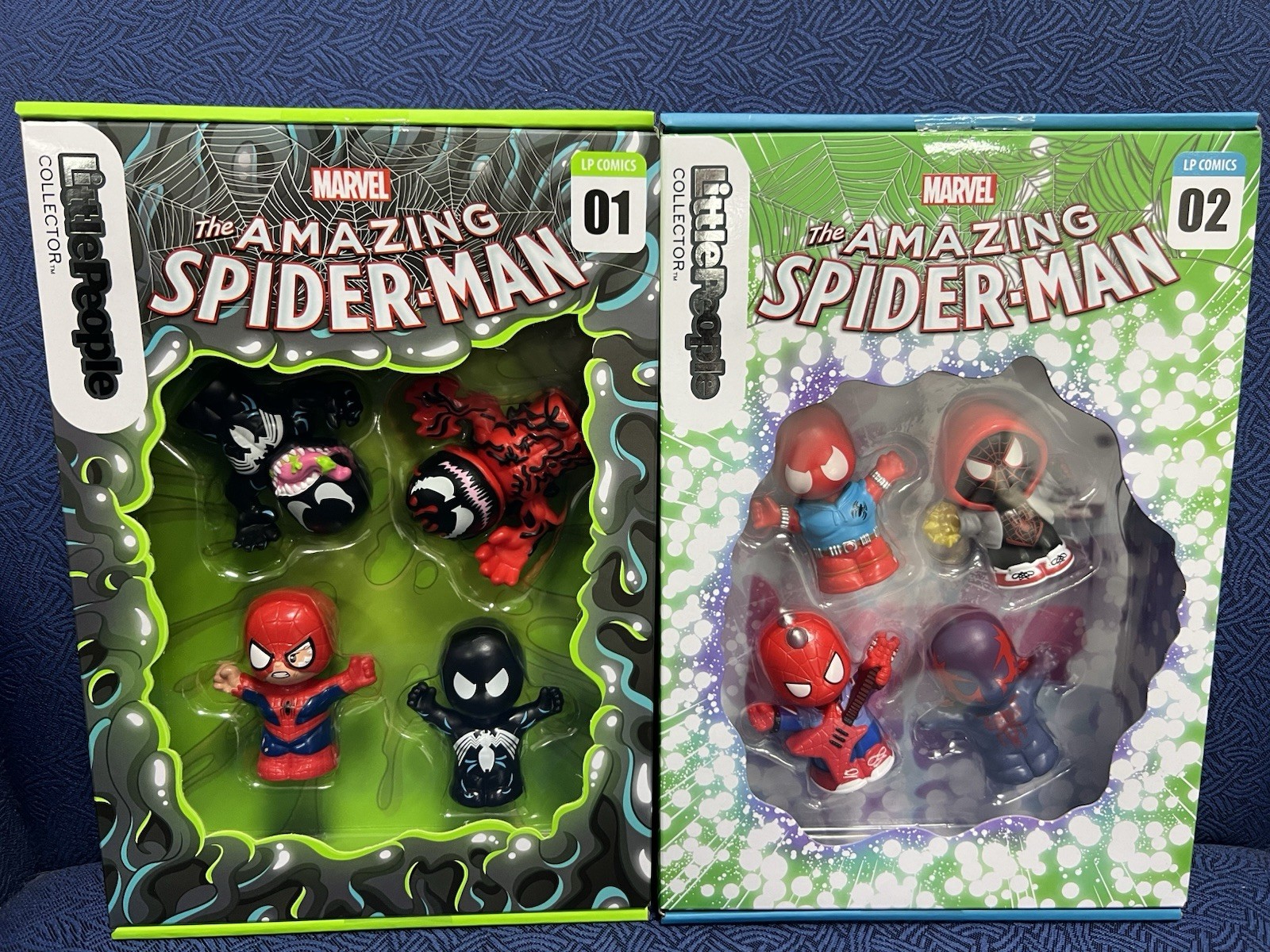 Fisher-Price MARVEL SpiderMan: Issue 1 & 2 Little People Collector Figure Set