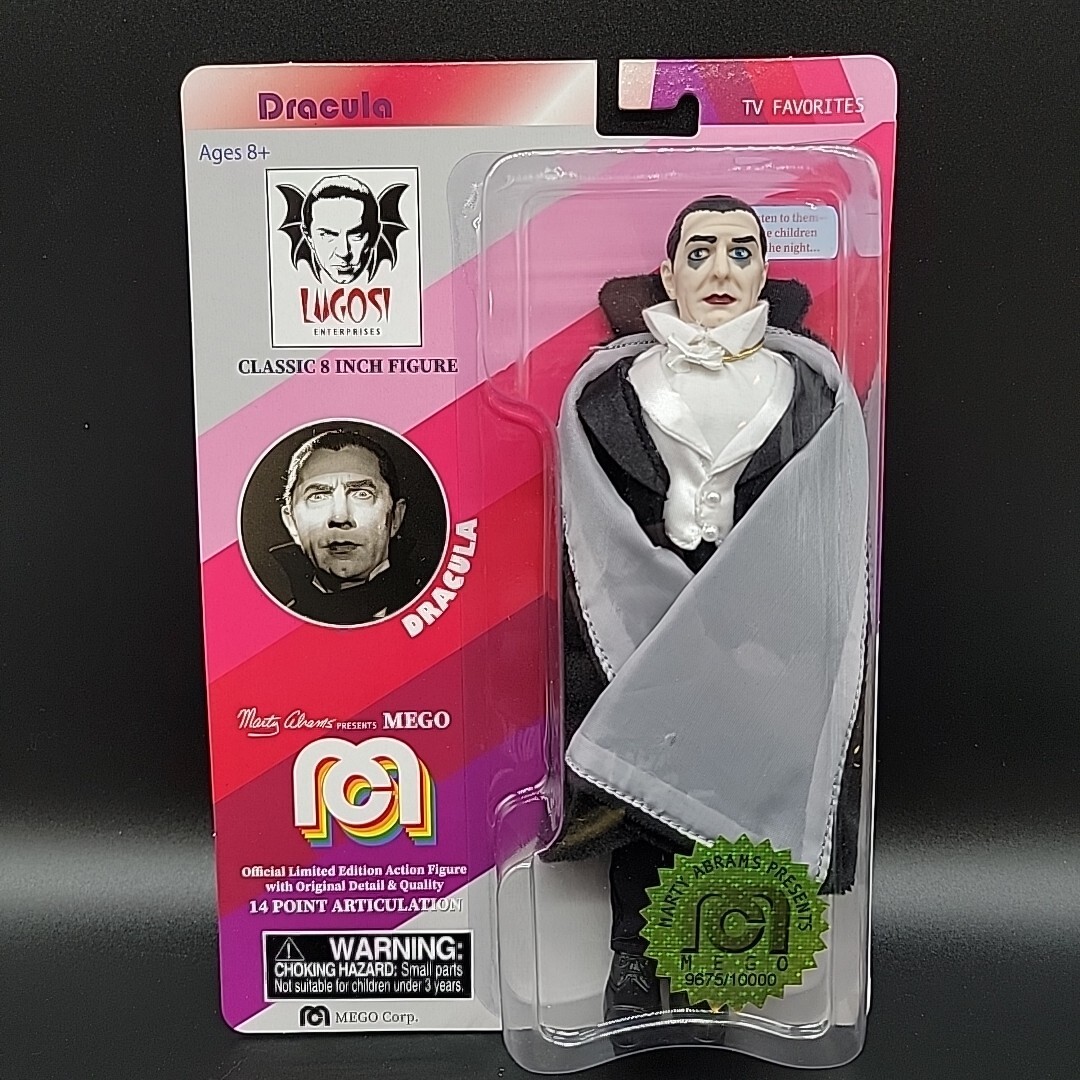 Mego Bela Lugosi Dracula 8&Prime; Action Figure 2018 Vampire Horror # 9675 / 10000