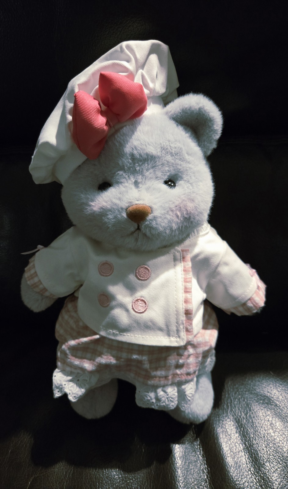 *Limited Edition*Handmade Fully Jointed 12inch Blue Bakery Chef Teddy Bear 2025