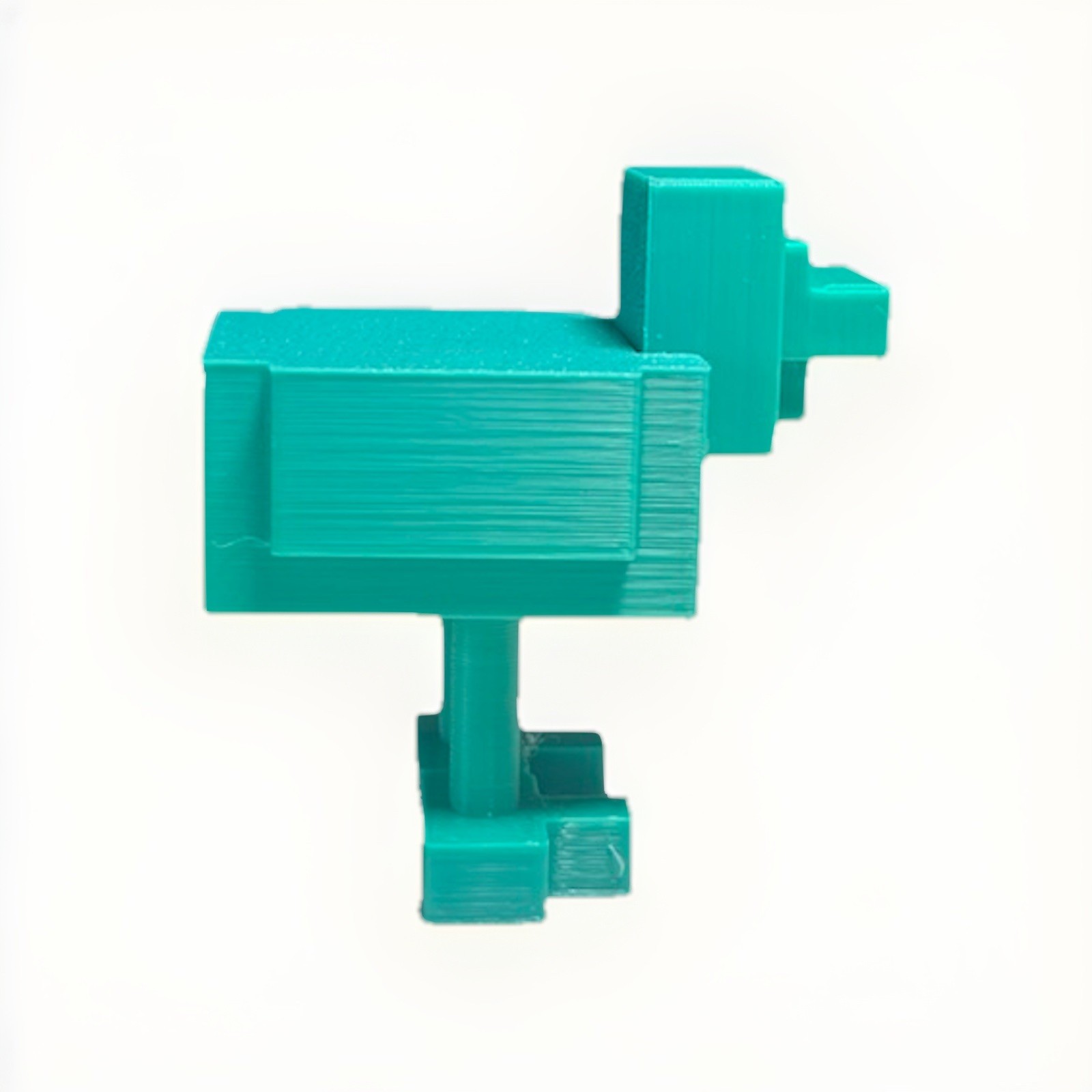3D Printed Minecraft Chicken Teal Color Figure 2&Prime;x1.5&Prime; Toy Mob (REMOVABLE HEAD)