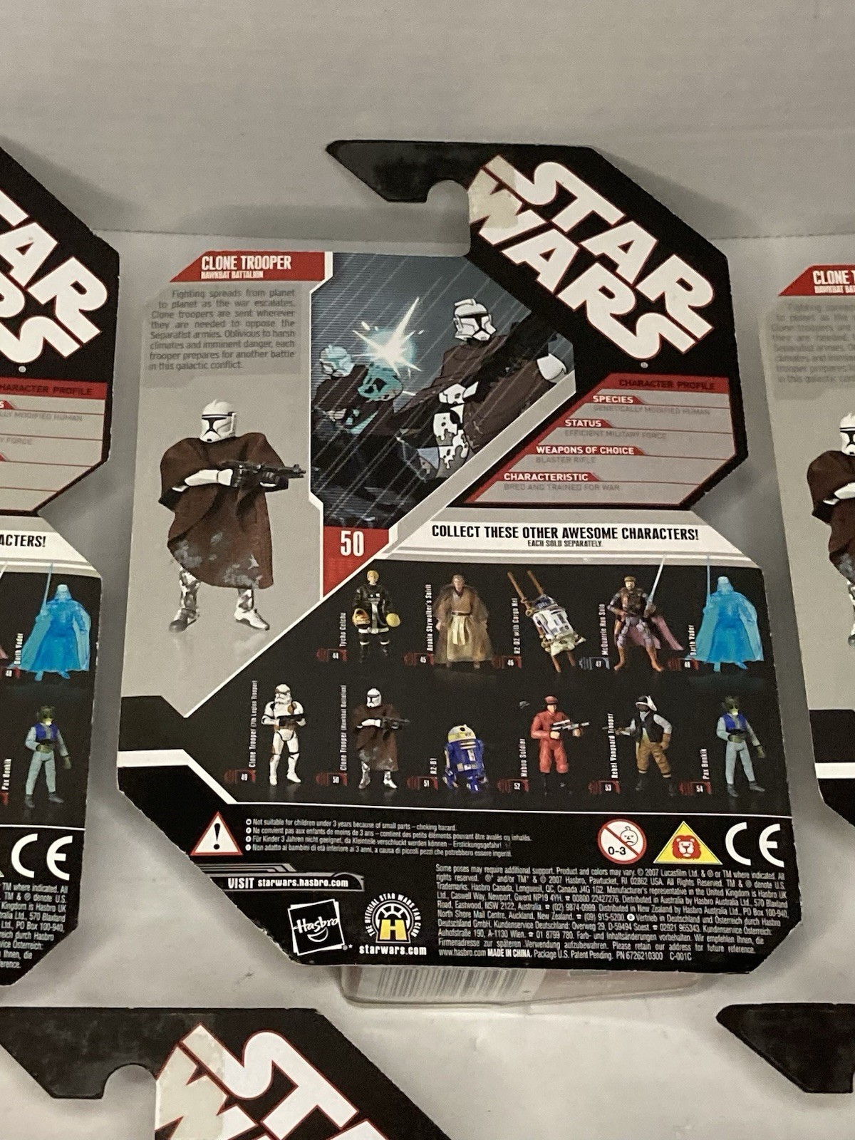 Star Wars 30th Anniversary Clone Trooper Hawkbat Battalion #50 Poncho 2007 New