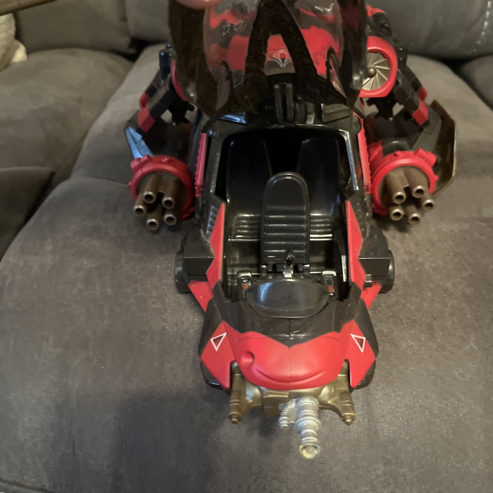 2003 GI JOE Crimson Command Copter w Tomax & Xamot COBRA Spy Troops.