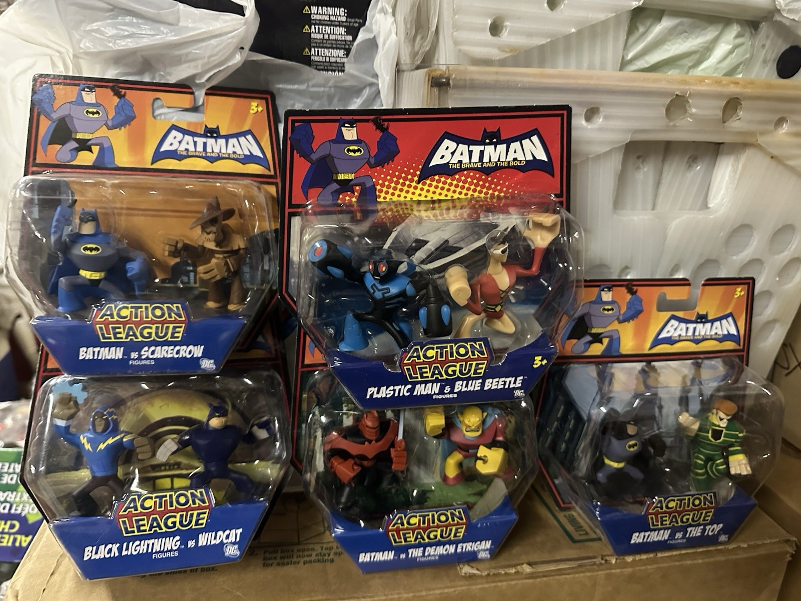 2009 Batman Brave and the Bold Action League DEMON Wildcat Scarecrow Lot Of 5